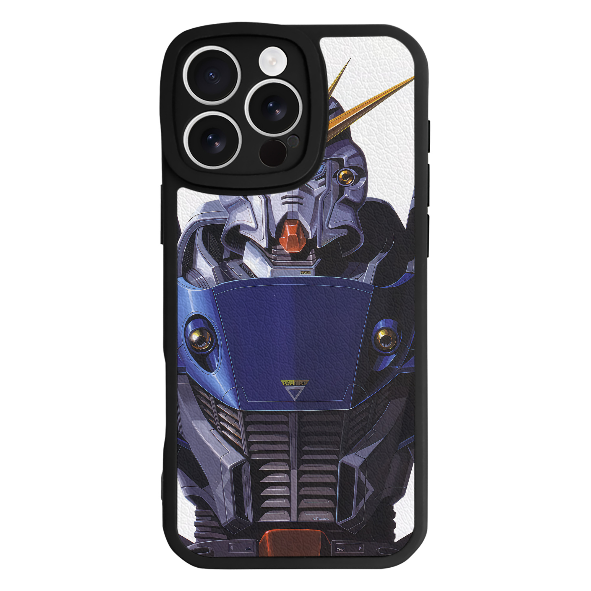（画像用） 機動戦士ガンダム Mobile Suit Gundam 【iPhone 16シリーズ対応】シリコンスマホケース（レザー調） 材質：シリコン